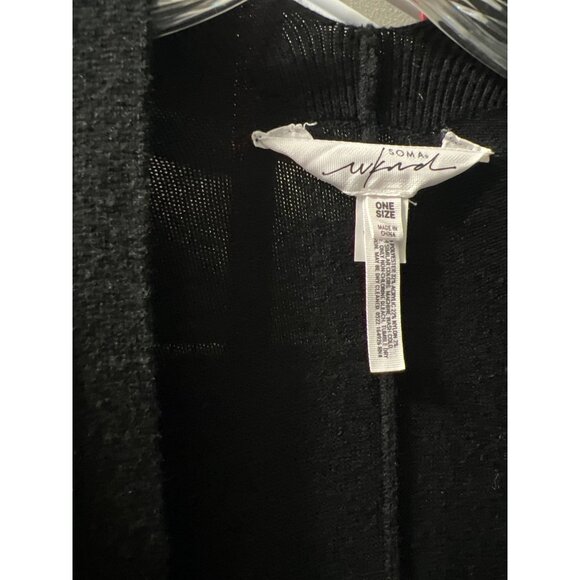 Soma Wknd Womens Black Open Front Poncho Wrap One Size - Picture 5 of 9